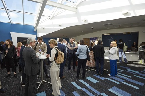 Break between sessions at the University of Strathclyde's TIC