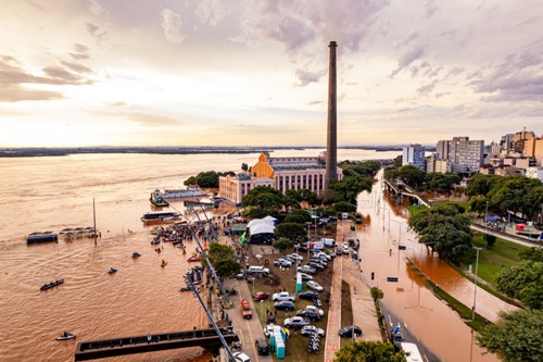 The floods in Porto Alegre downtown 2024