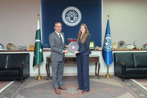 H.E. Jane Marriott with NUST Rector Muhammad Zahid Latif