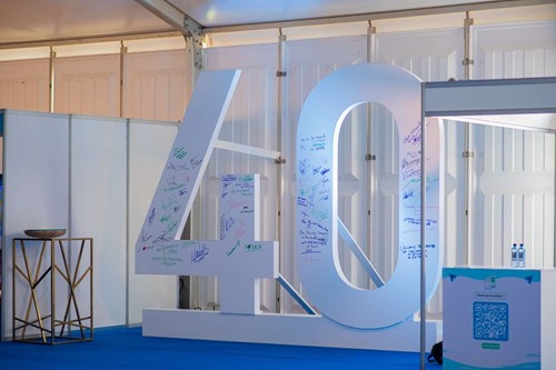 Delegates signed a big 40 to celebrate our 40 years!