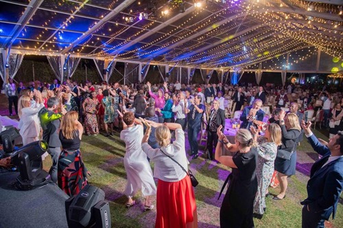 Delegates enjoying a dance after dinner