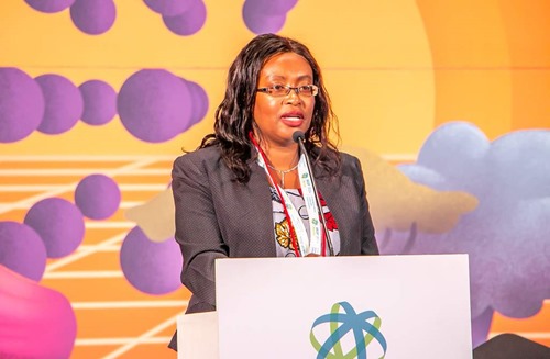 Josephine Ndambuki speaking at NACOSTI side event